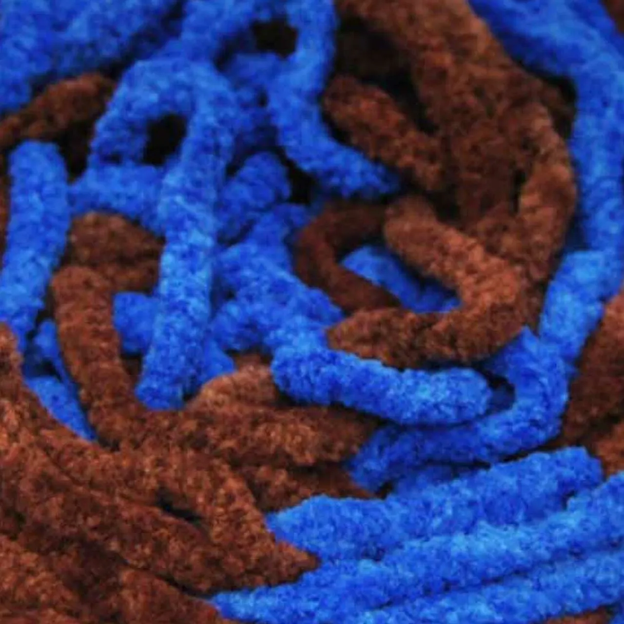 Chenille Blanket Yarn 100g 80m 12ply - Midnight