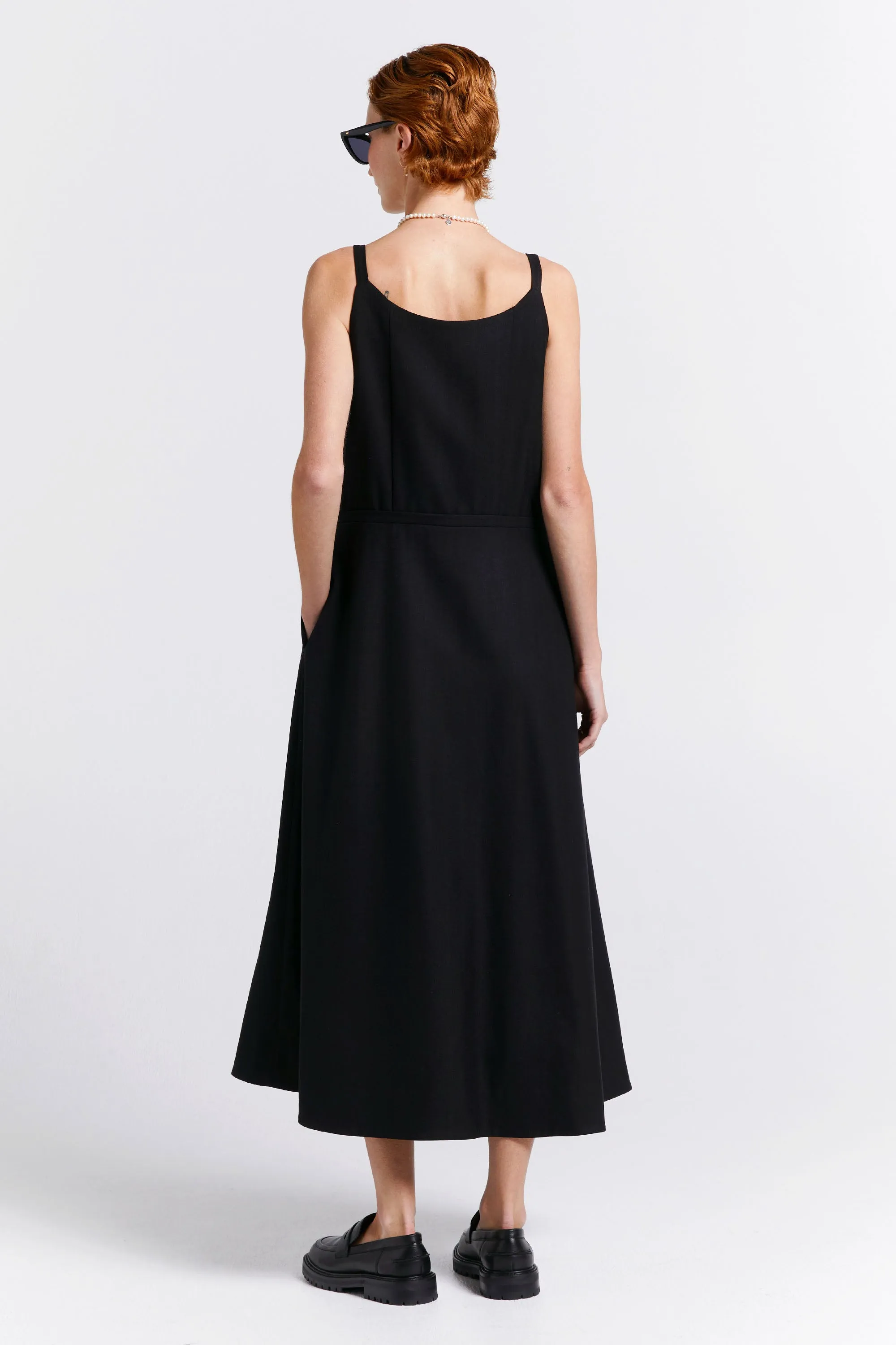 Cherished Wrap Dress Black