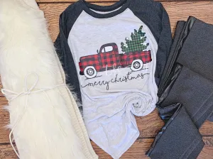 {Christmas Plaid Truck}