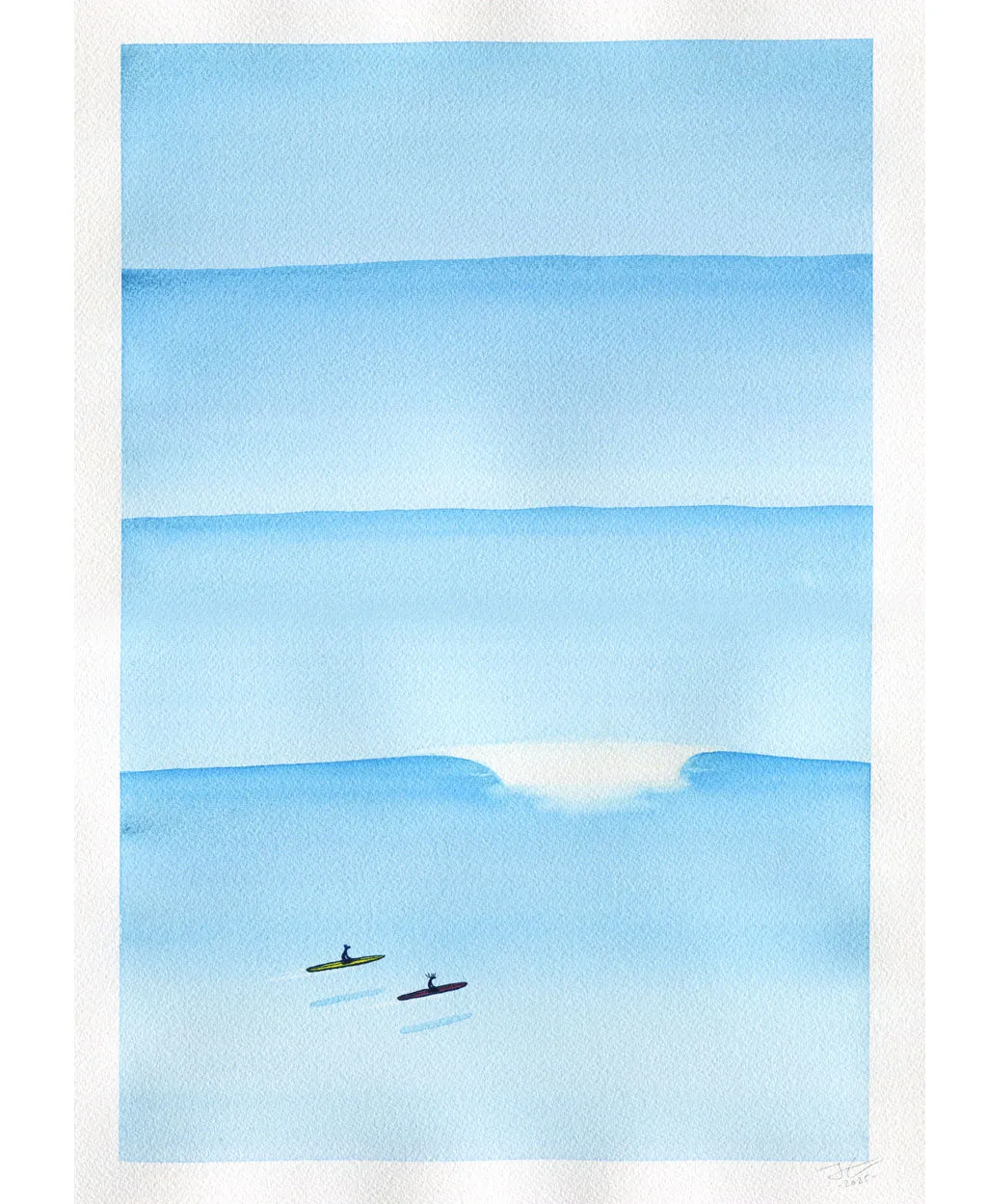 Clean Lines. Original signed illustration