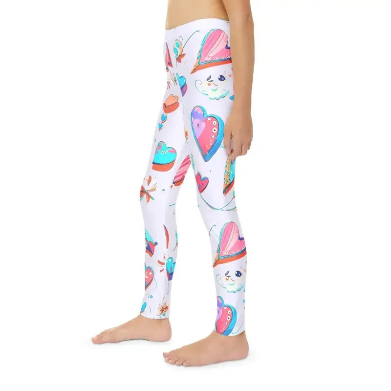 Colorful Hearts Leggings for Kids Bold and Comfy Fit