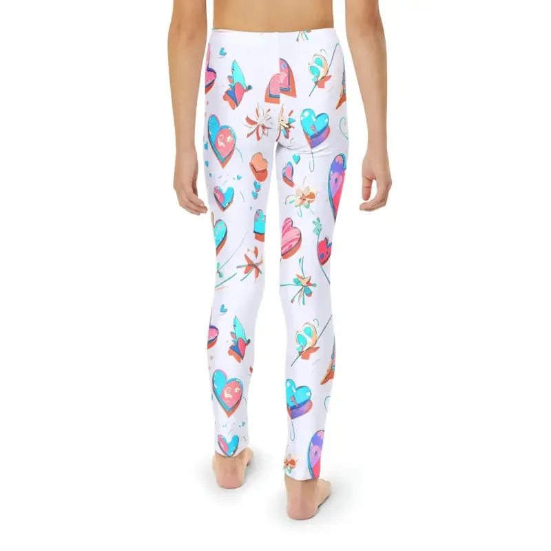 Colorful Hearts Leggings for Kids Bold and Comfy Fit