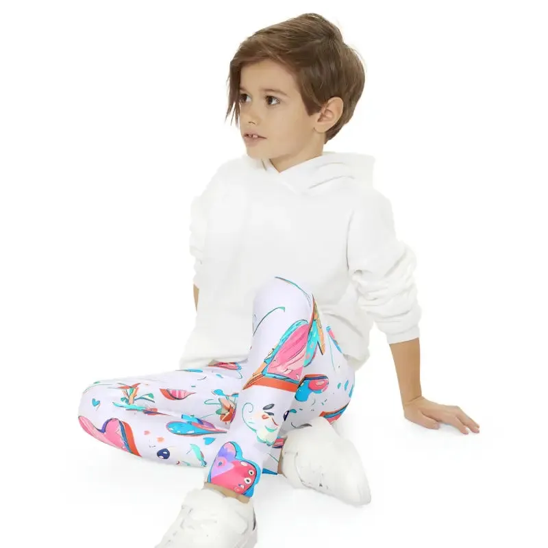 Colorful Hearts Leggings for Kids Bold and Comfy Fit