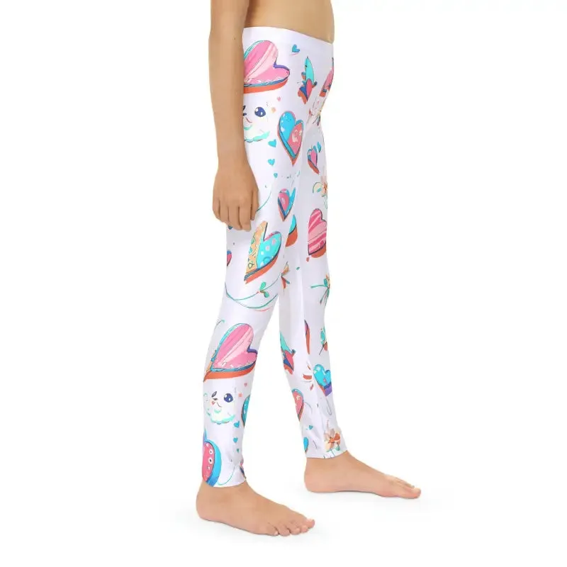 Colorful Hearts Leggings for Kids Bold and Comfy Fit