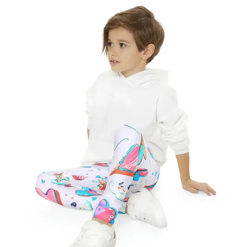 Colorful Hearts Leggings for Kids Bold and Comfy Fit