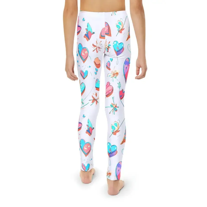 Colorful Hearts Leggings for Kids Bold and Comfy Fit