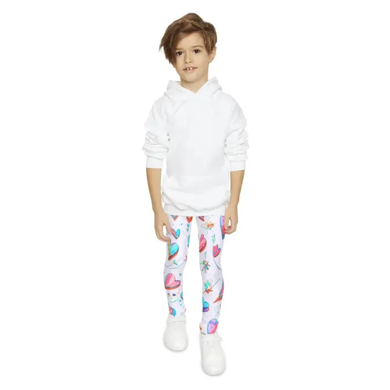Colorful Hearts Leggings for Kids Bold and Comfy Fit