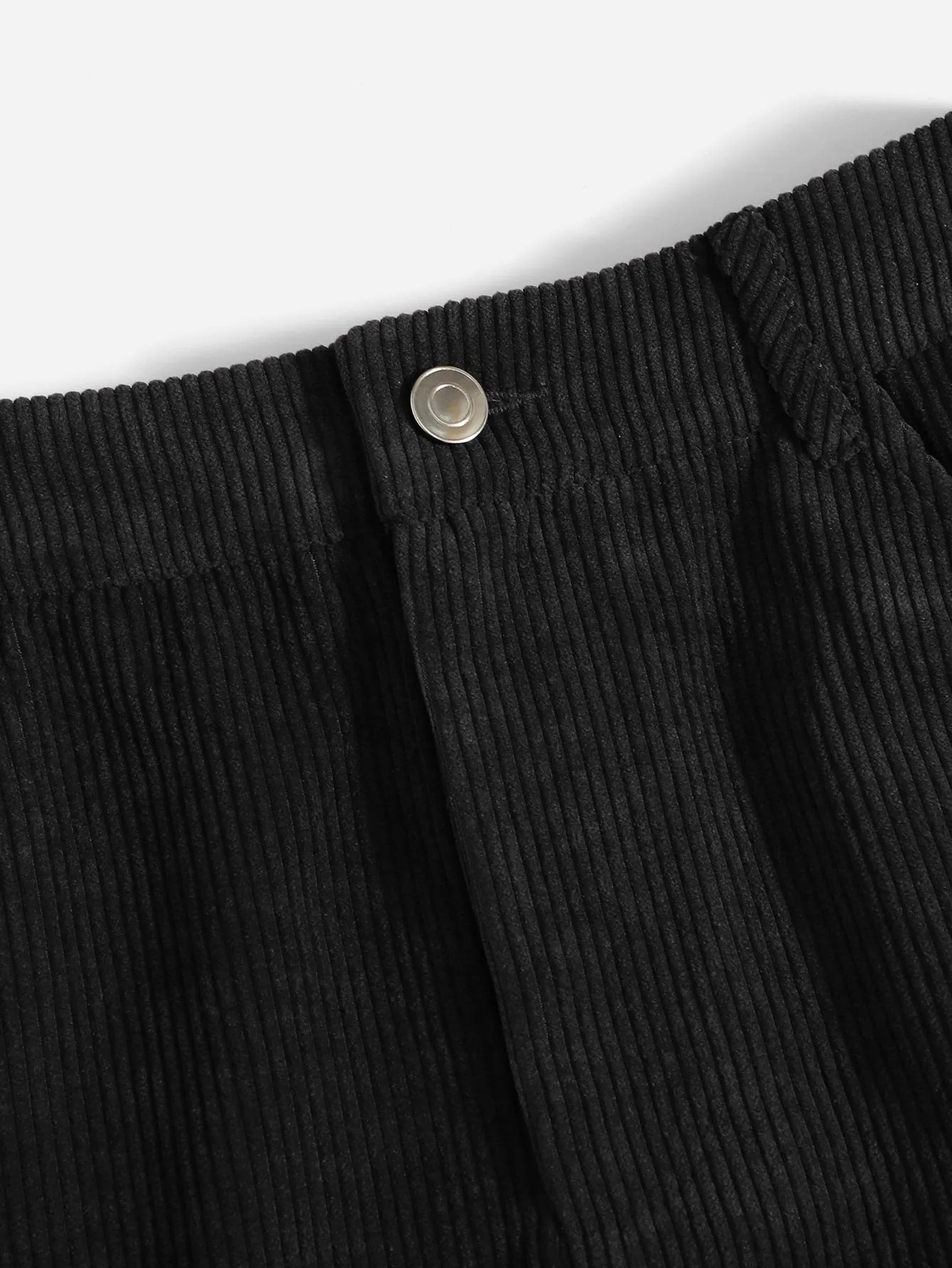Corduroy Dual Pockets Straight Mini Skirt( Clearance sale