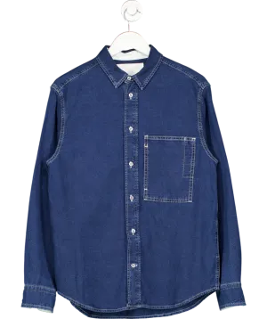 cos Blue Relaxed Denim Shirt UK M