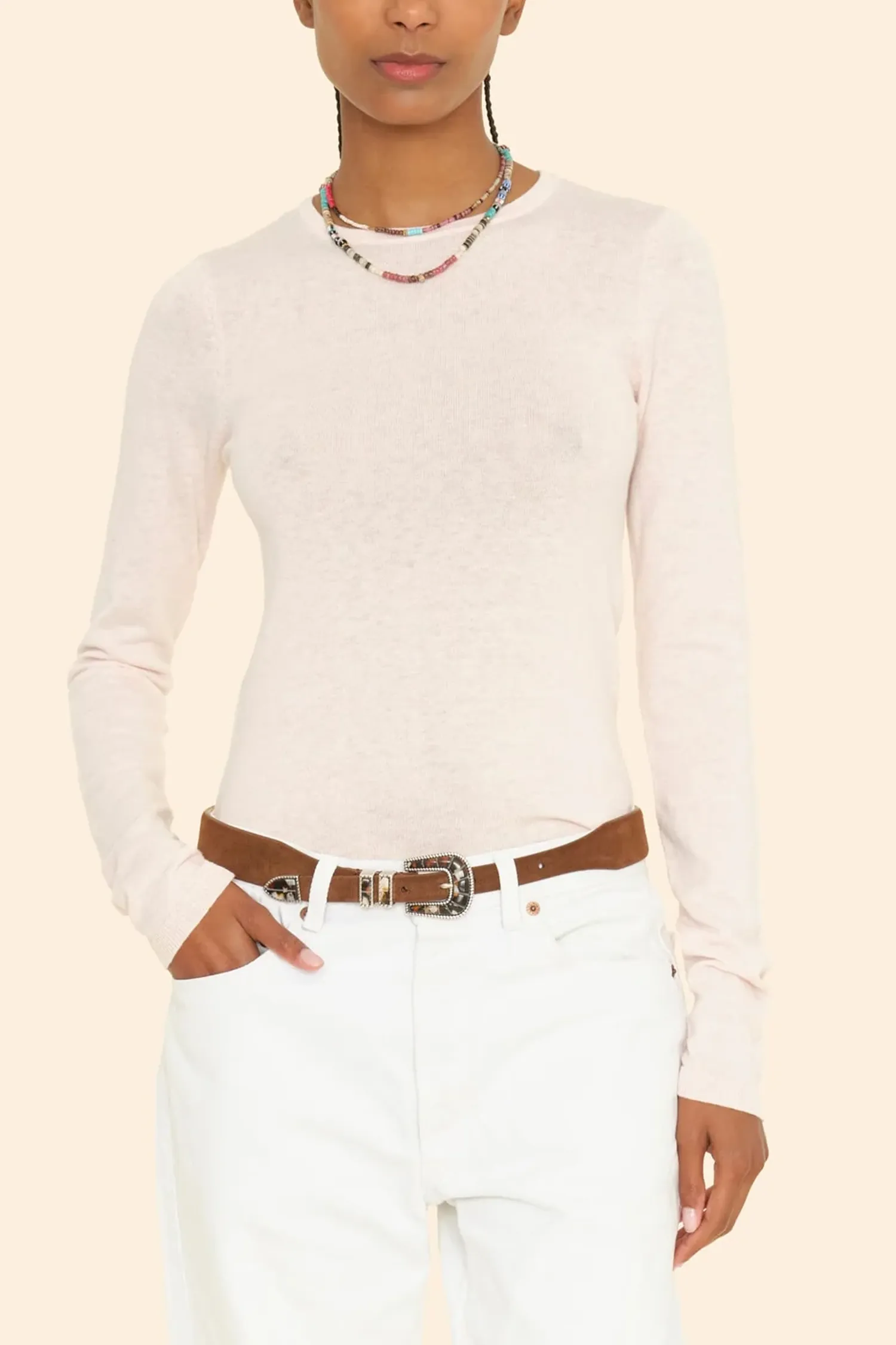 Crewe Cotton/Cashmere Pink Whisper