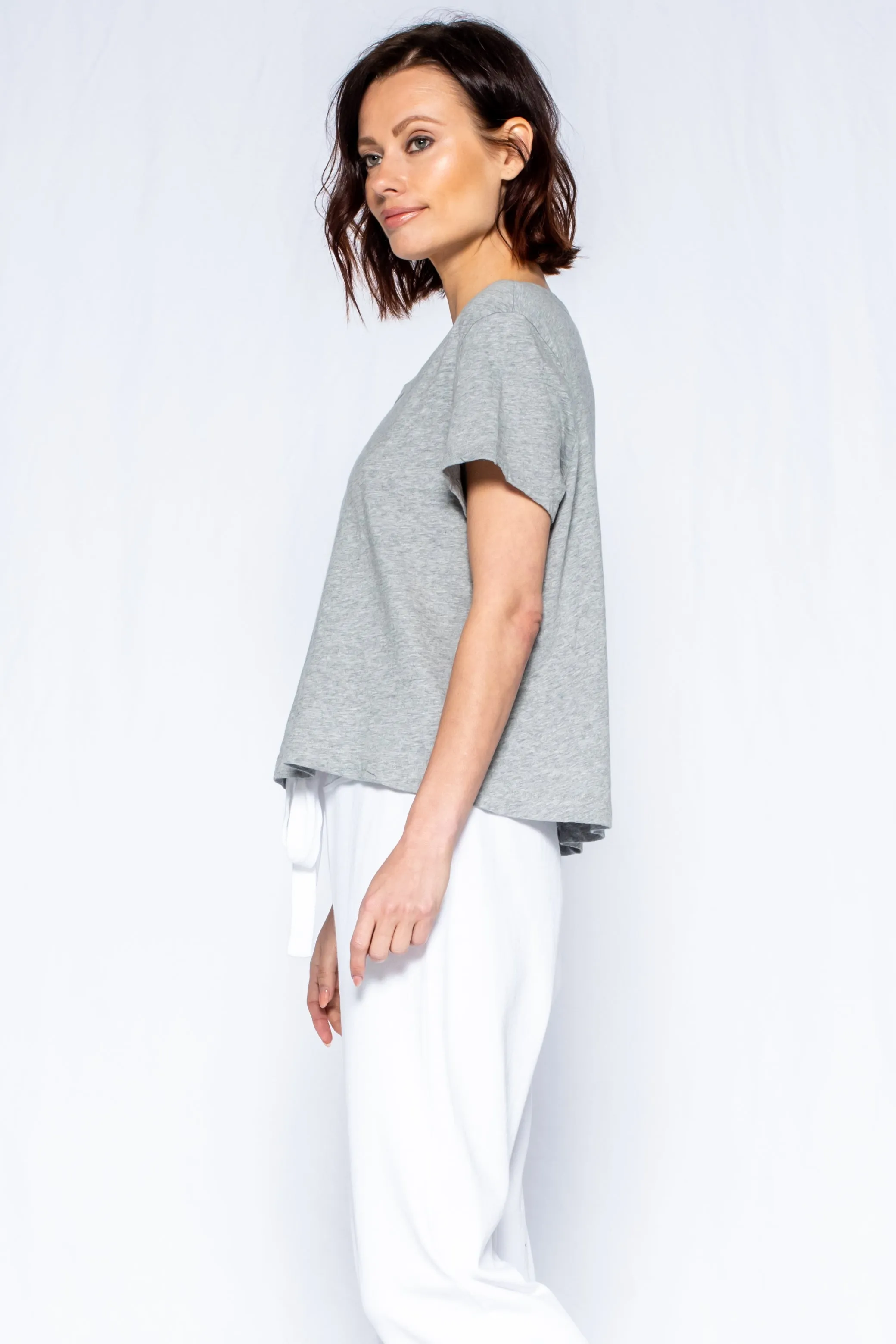 Crop Boxy Short Sleeve Crew New Fit Top