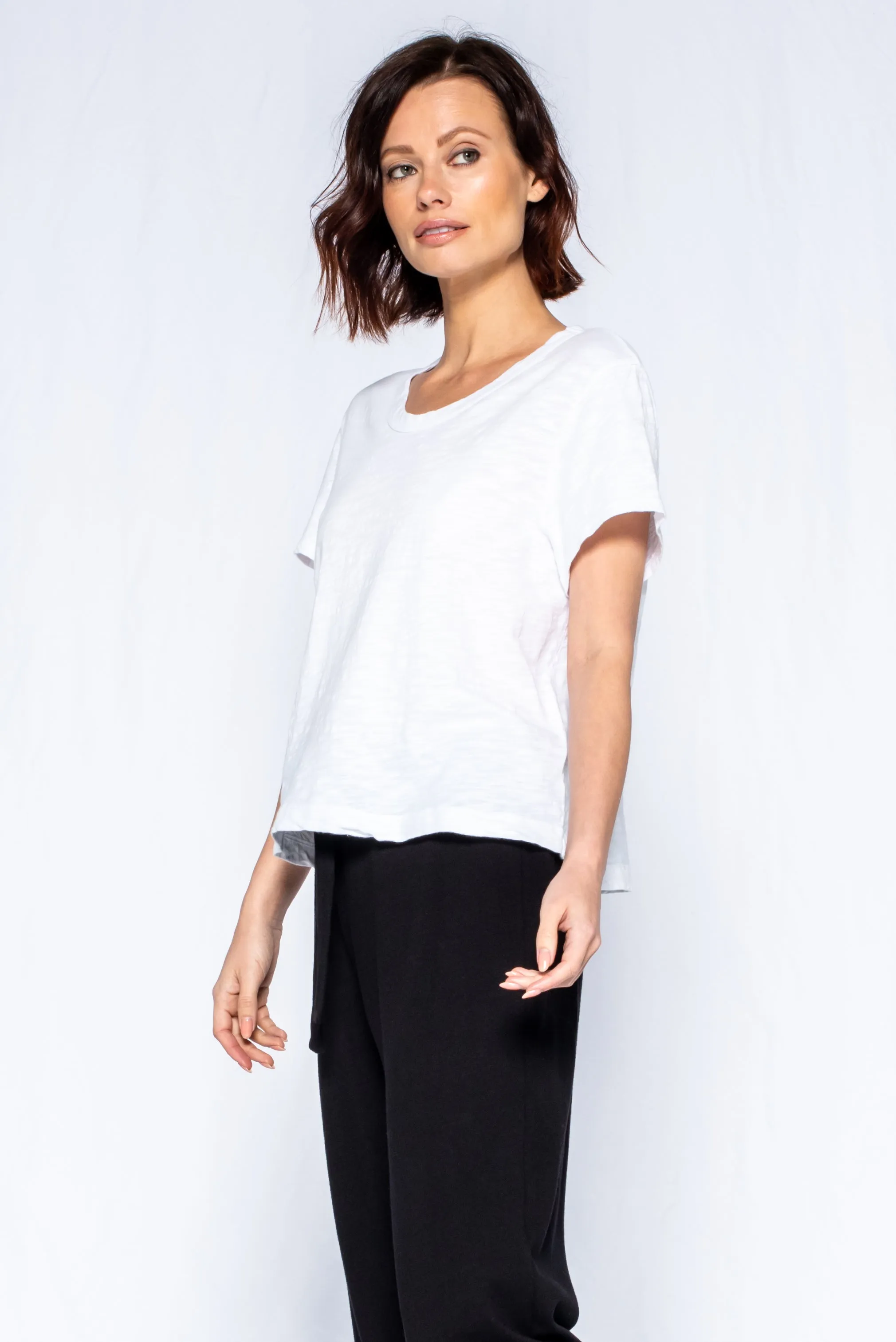 Crop Boxy Short Sleeve Crew New Fit Top