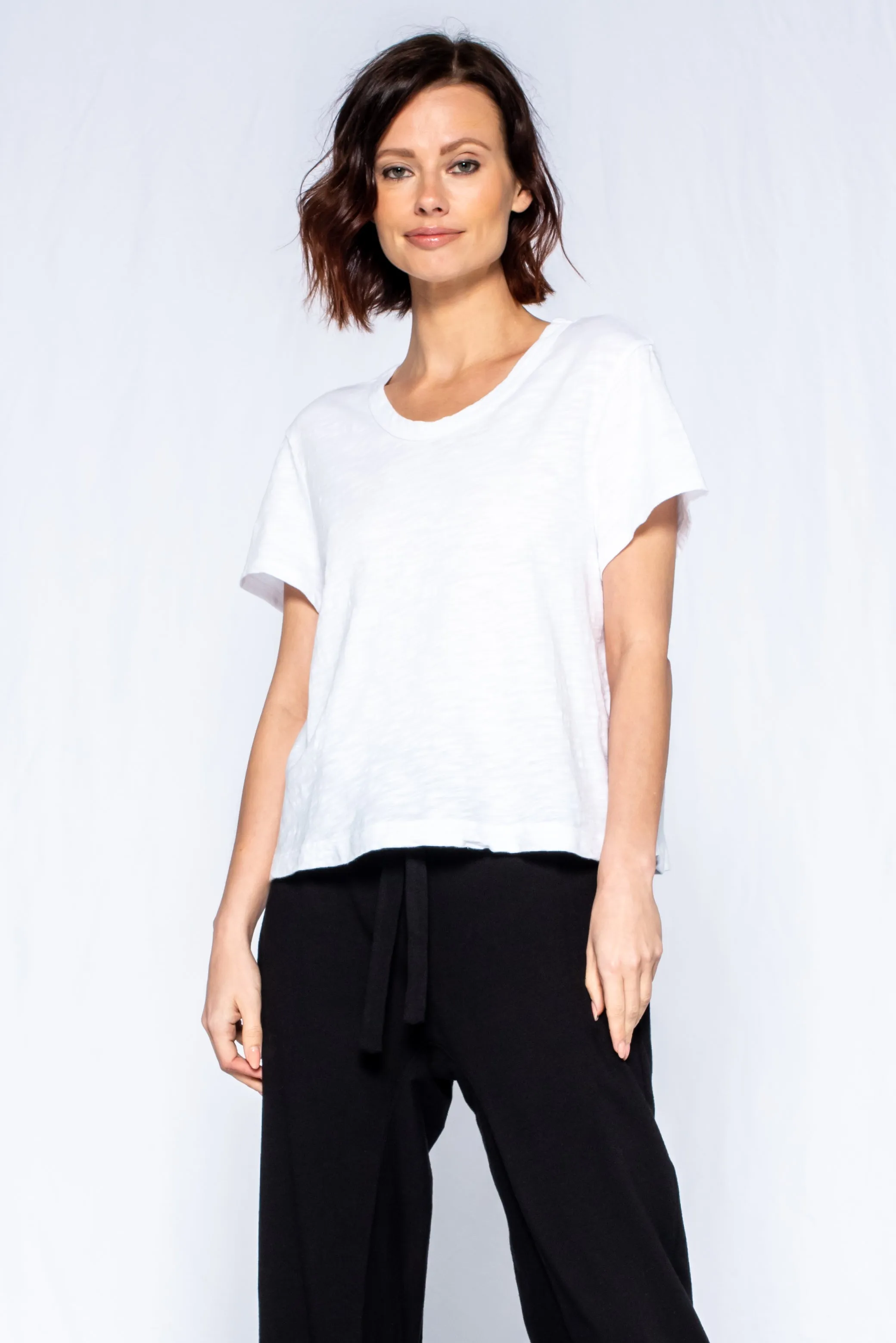 Crop Boxy Short Sleeve Crew New Fit Top