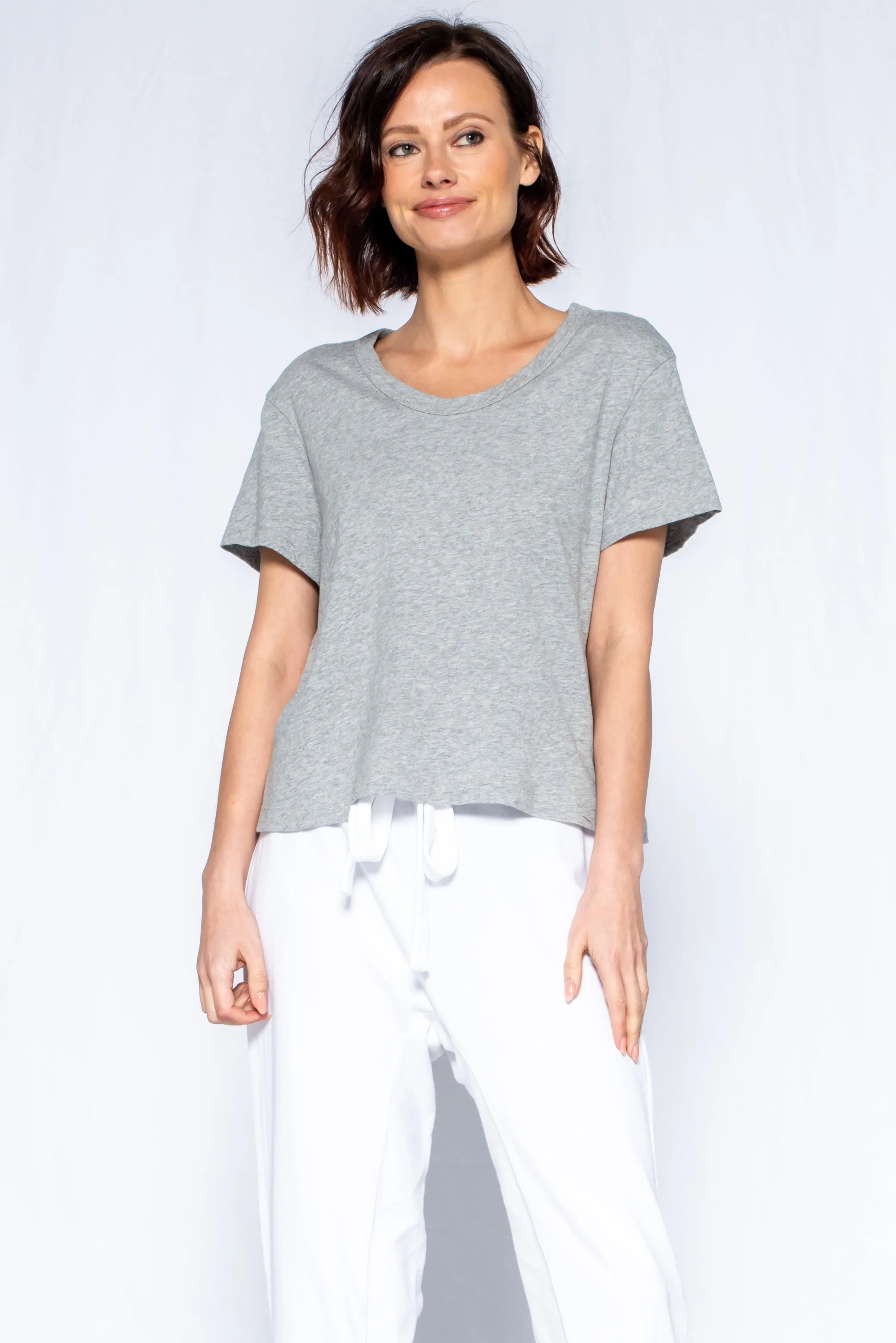 Crop Boxy Short Sleeve Crew New Fit Top