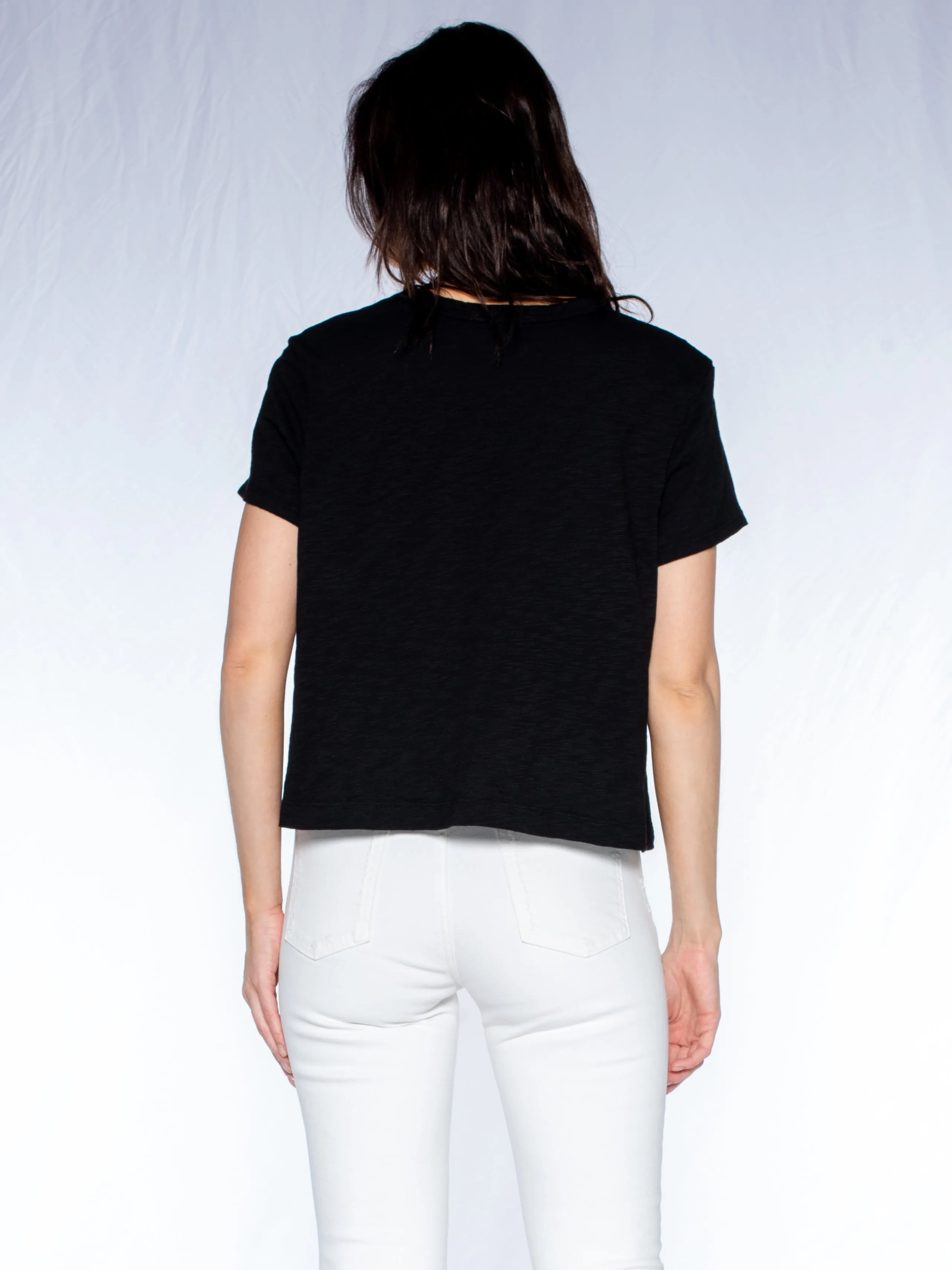 Crop Boxy Short Sleeve Crew New Fit Top