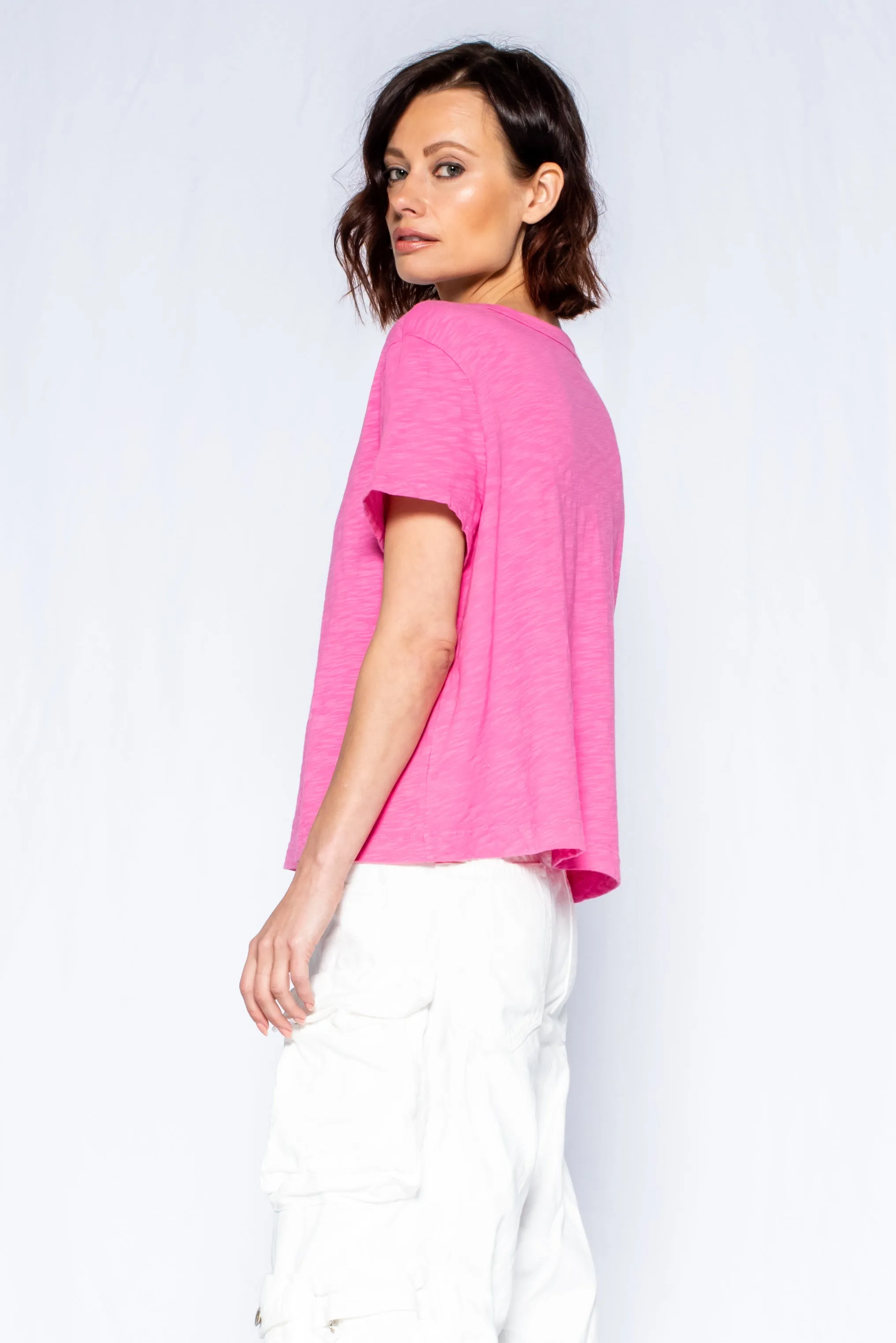 Crop Boxy Short Sleeve Crew New Fit Top