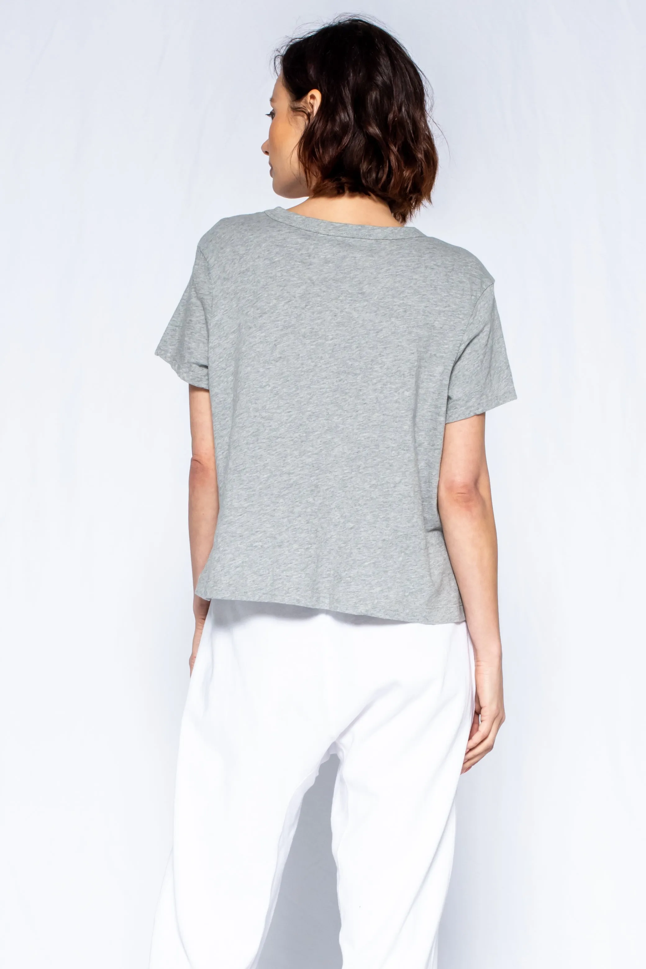 Crop Boxy Short Sleeve Crew New Fit Top