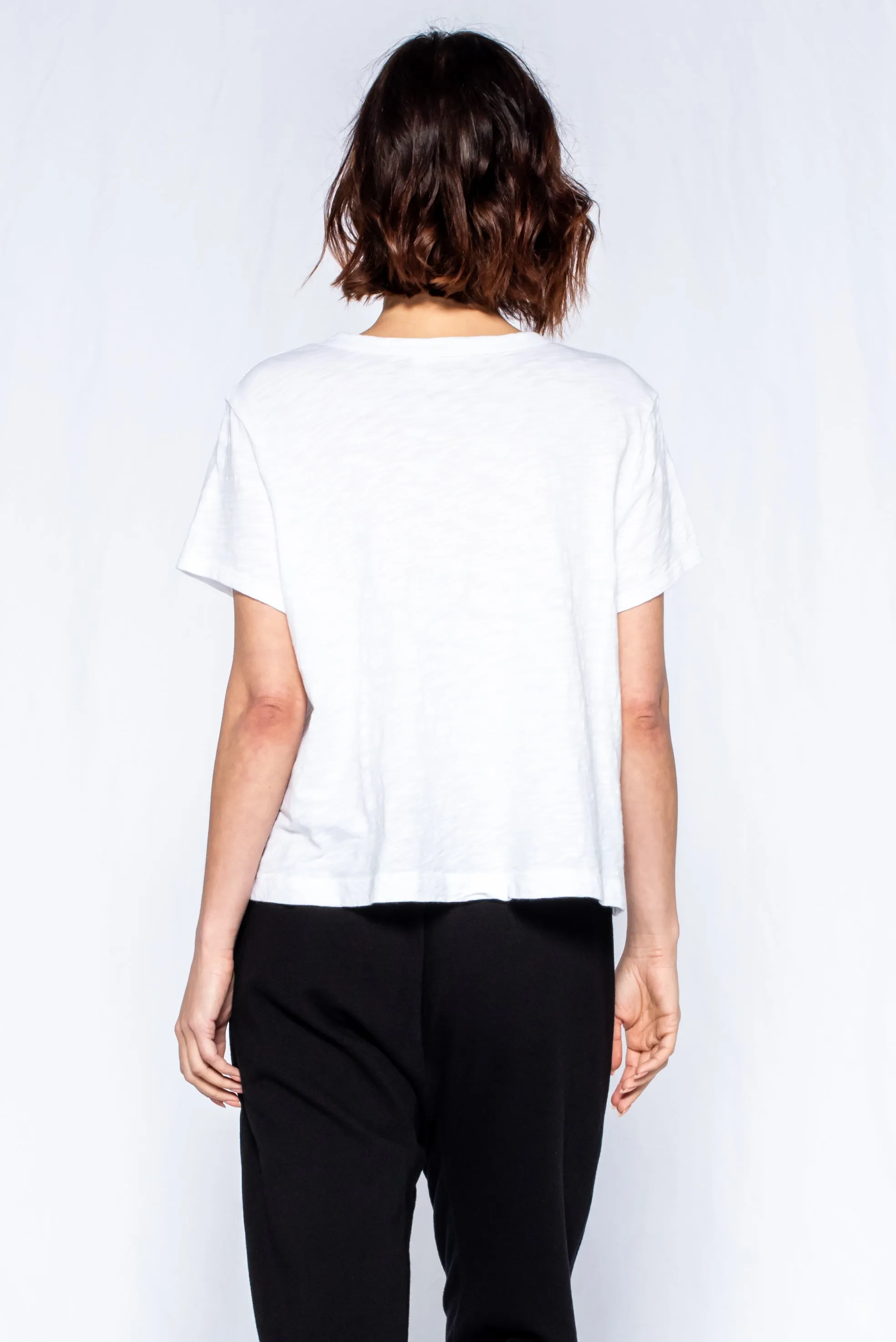Crop Boxy Short Sleeve Crew New Fit Top