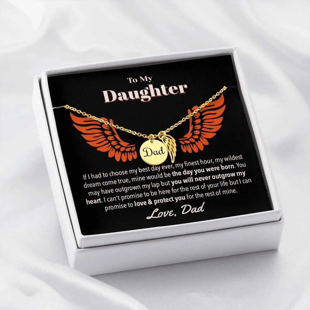 Dad Daughter Love & Protection Necklace