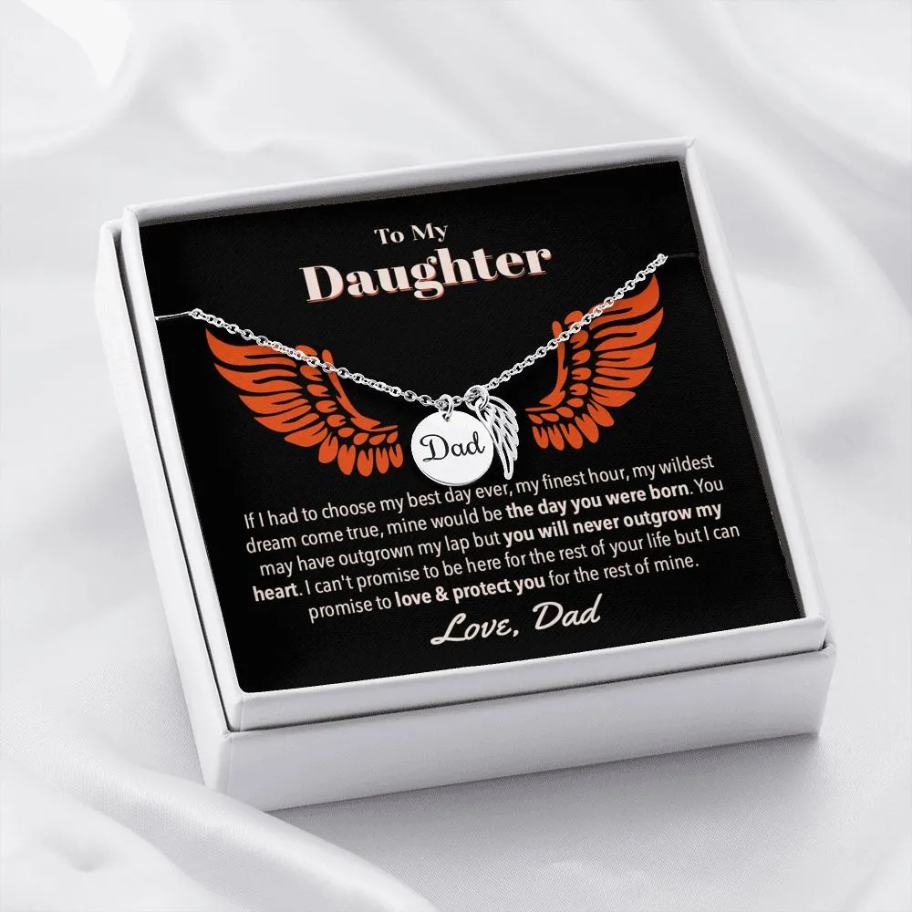 Dad Daughter Love & Protection Necklace