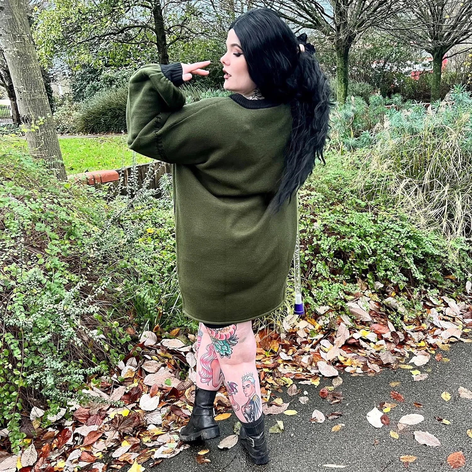 Dinosaur Jumper Dress - Rex