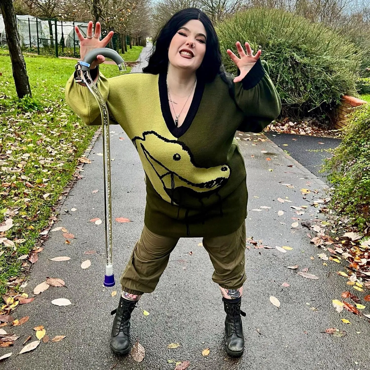 Dinosaur Jumper Dress - Rex