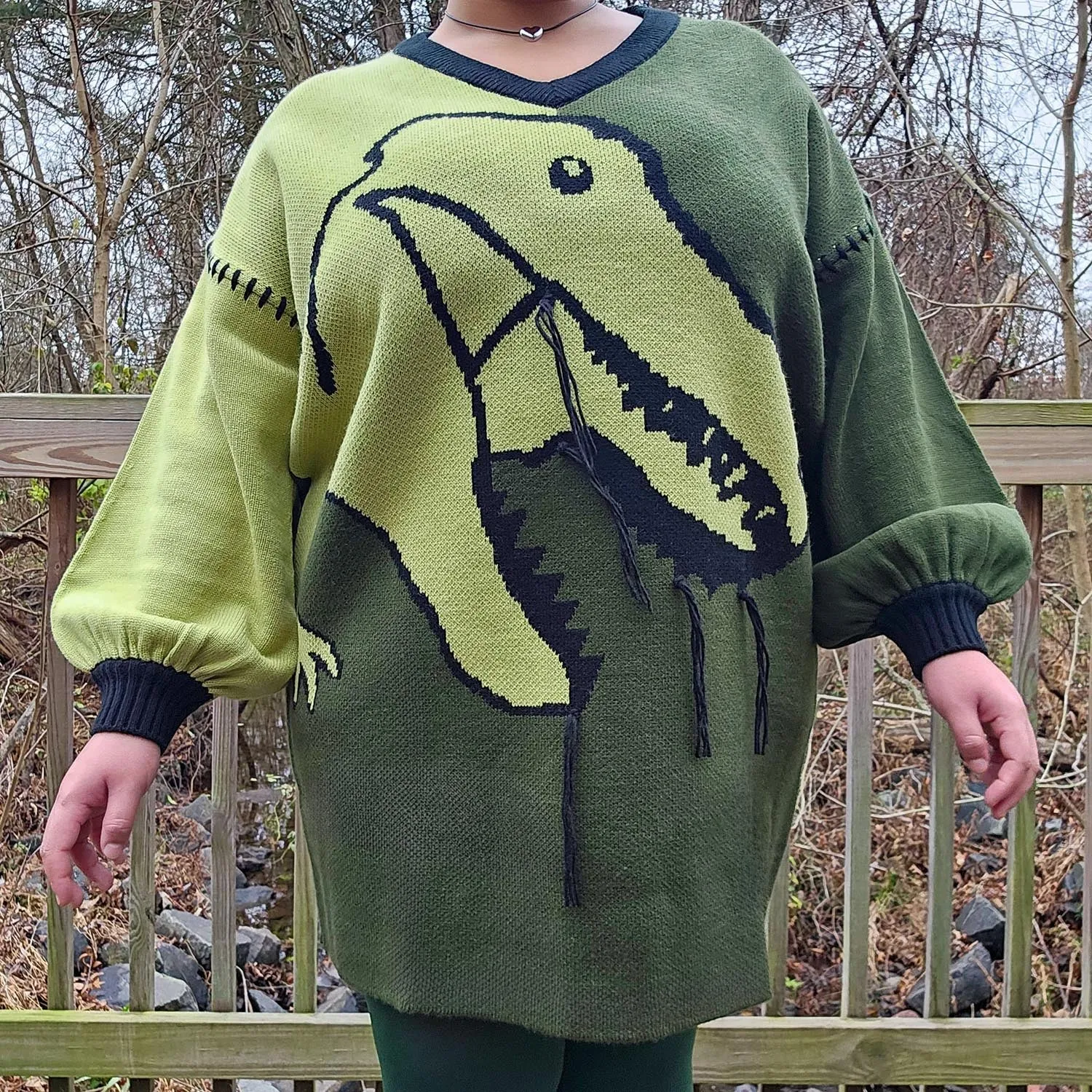 Dinosaur Jumper Dress - Rex
