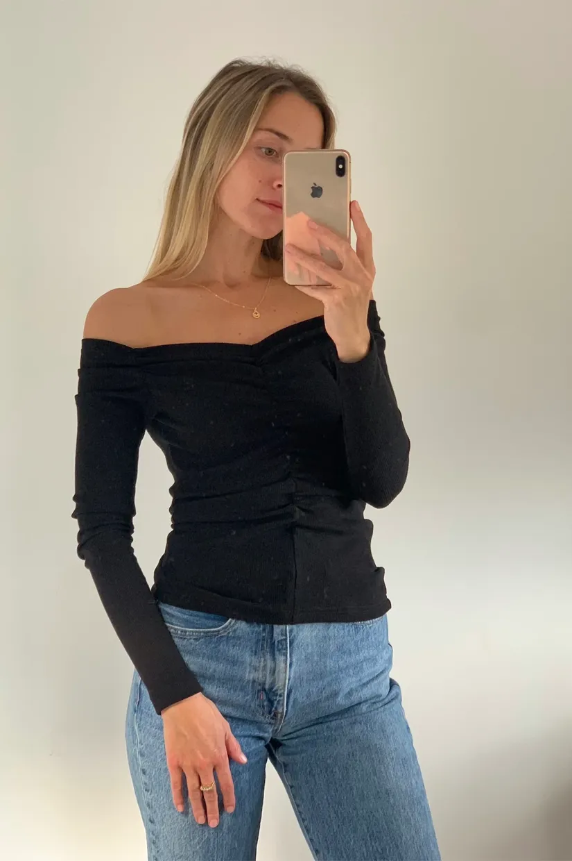 Dominique Healy Luella LS - Black
