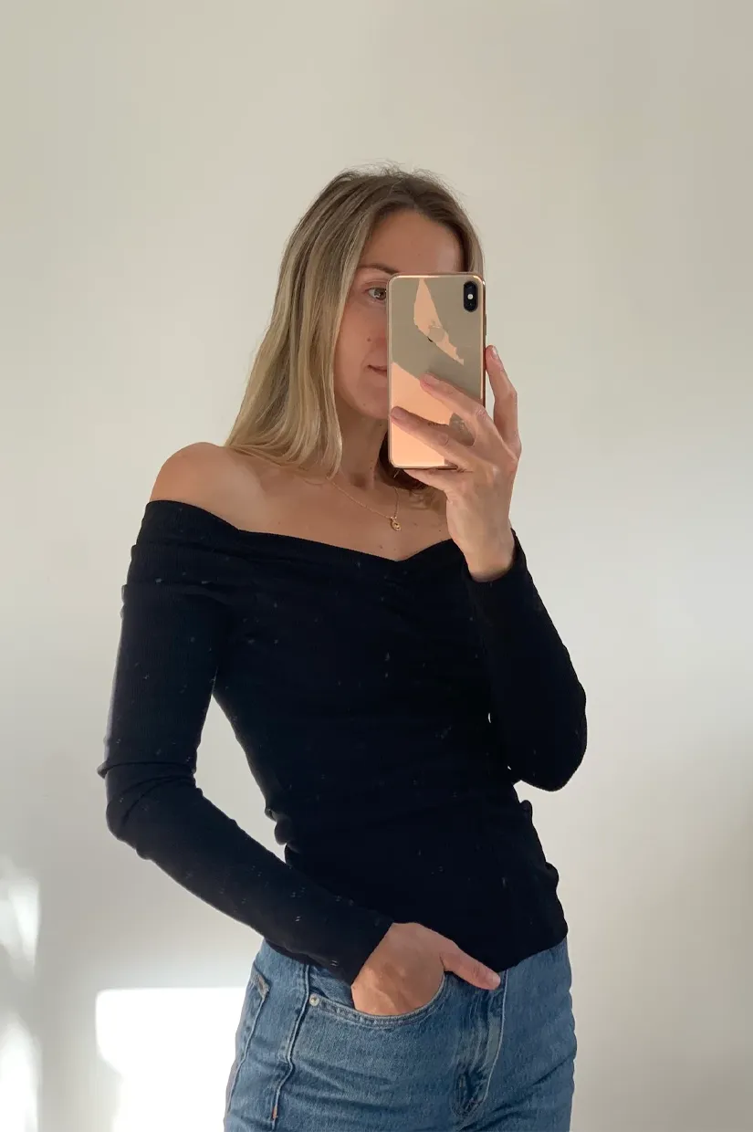 Dominique Healy Luella LS - Black