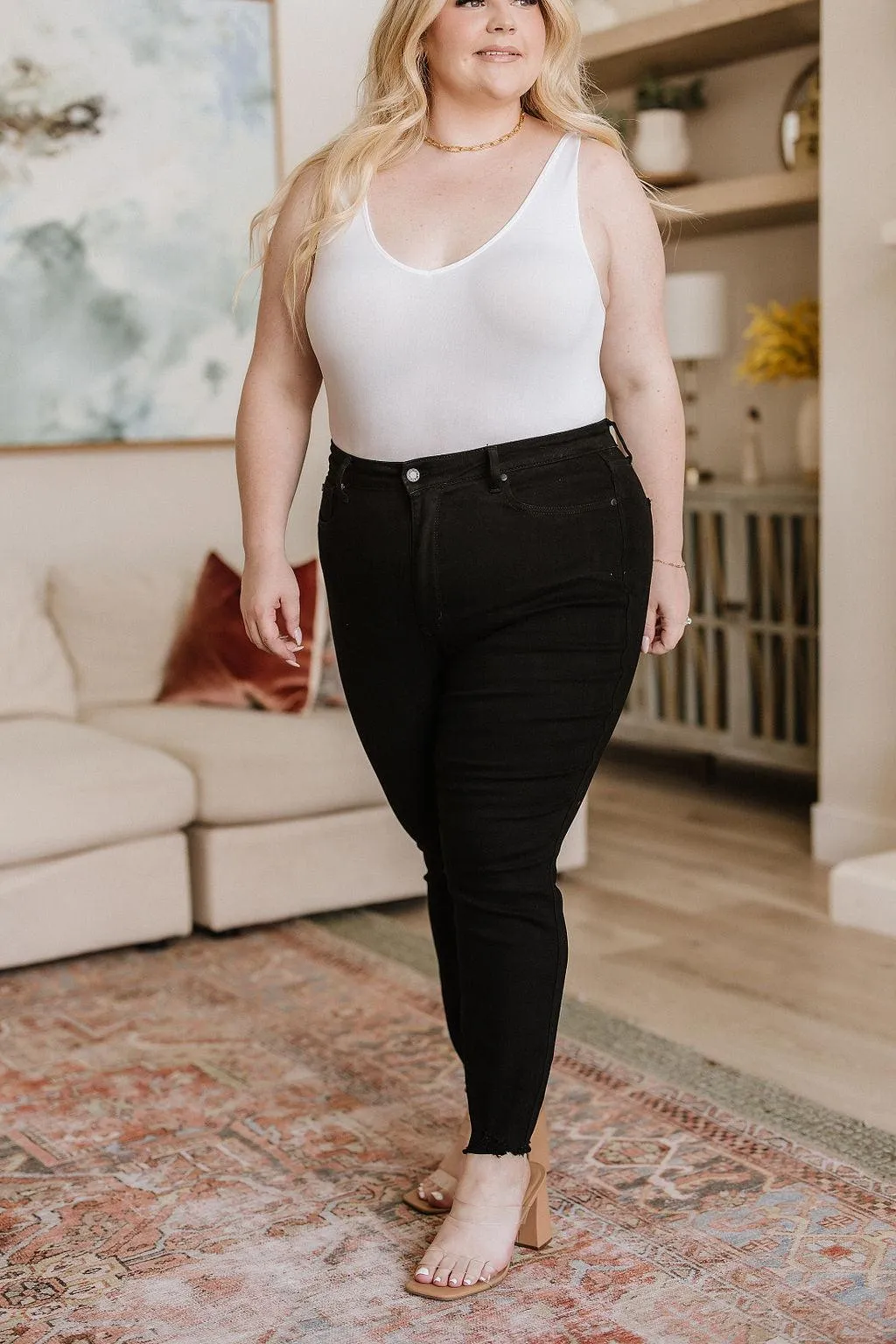 Ebony High Rise Tummy Control Skinny Jeans
