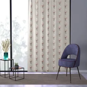 Elegant Floral Window Curtain for Timeless Home Decor