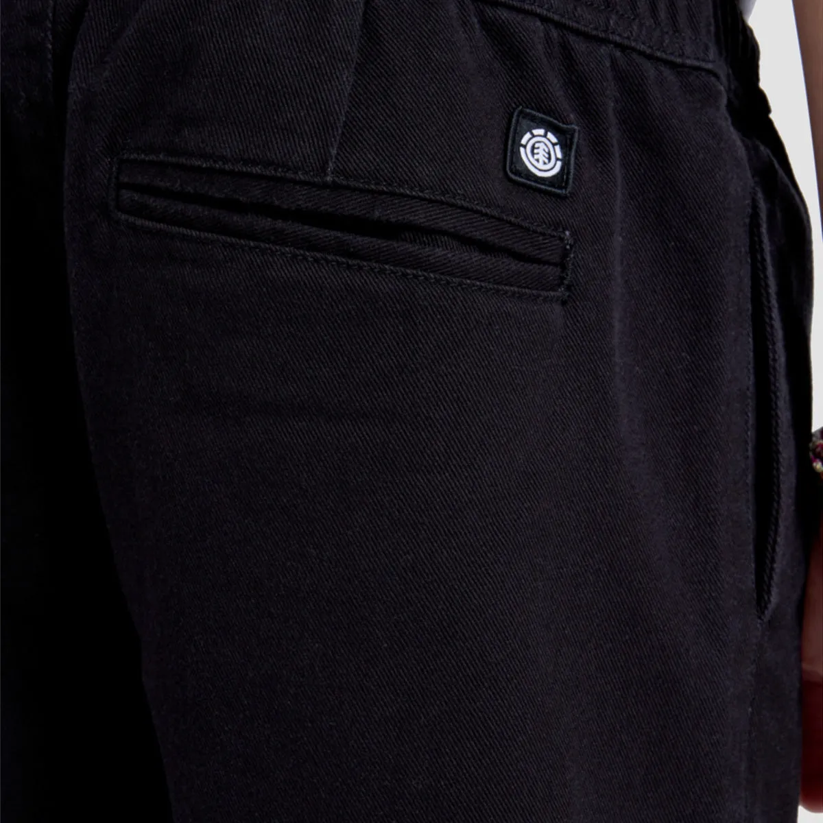 Element Chillin Twill Pants Washed Black - Kids