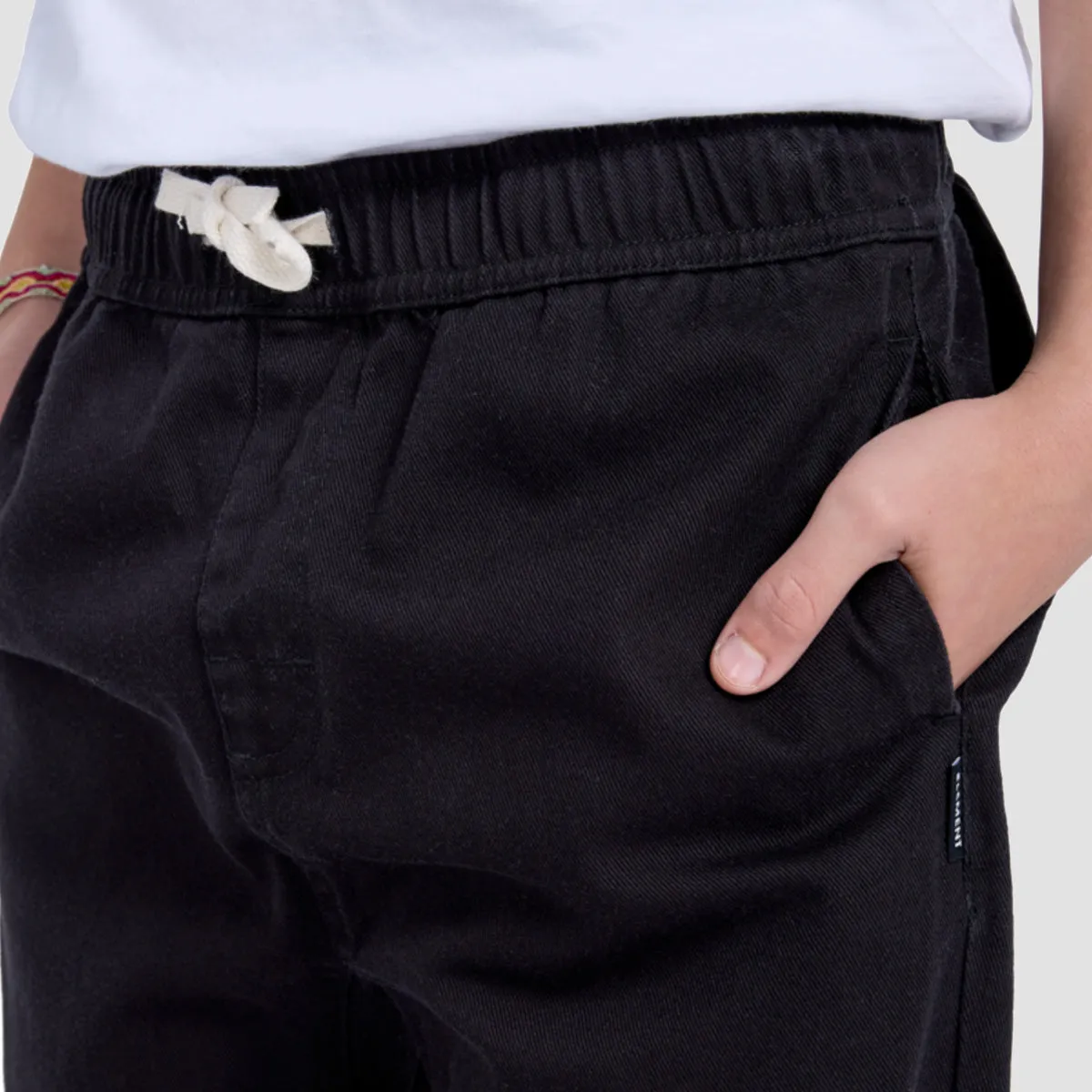 Element Chillin Twill Pants Washed Black - Kids