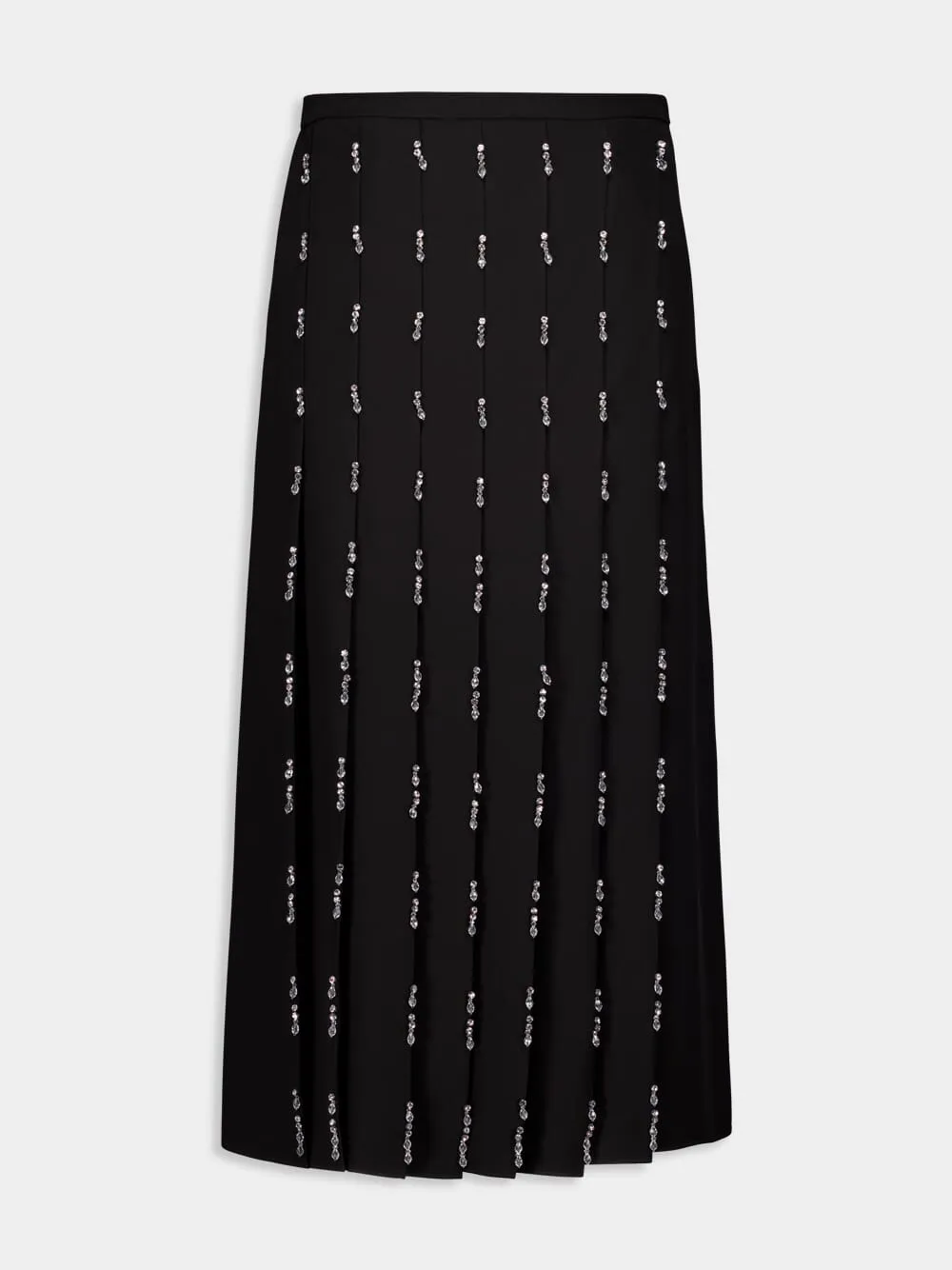 Embroidered Midi Skirt