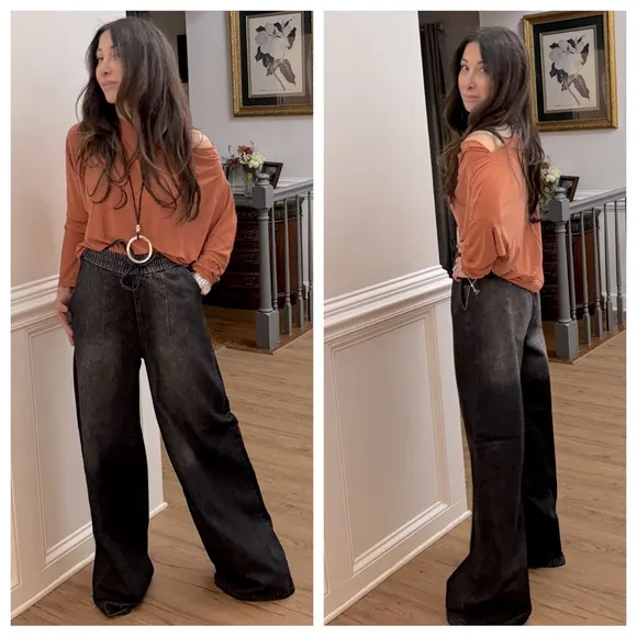 Fabulous Wide Leg Pull On Jeans