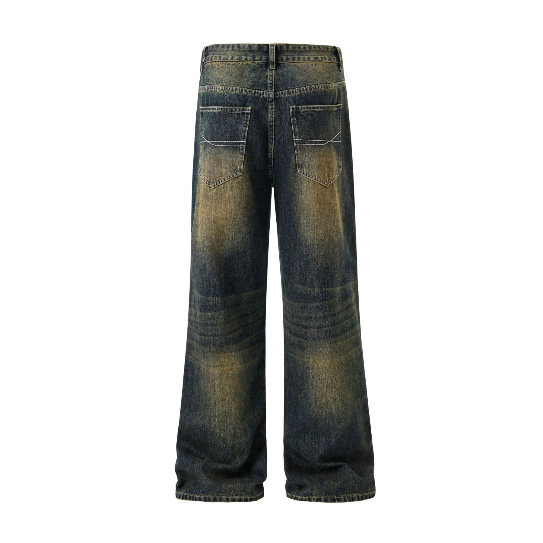 Faded Whiskers Bootcut Jeans