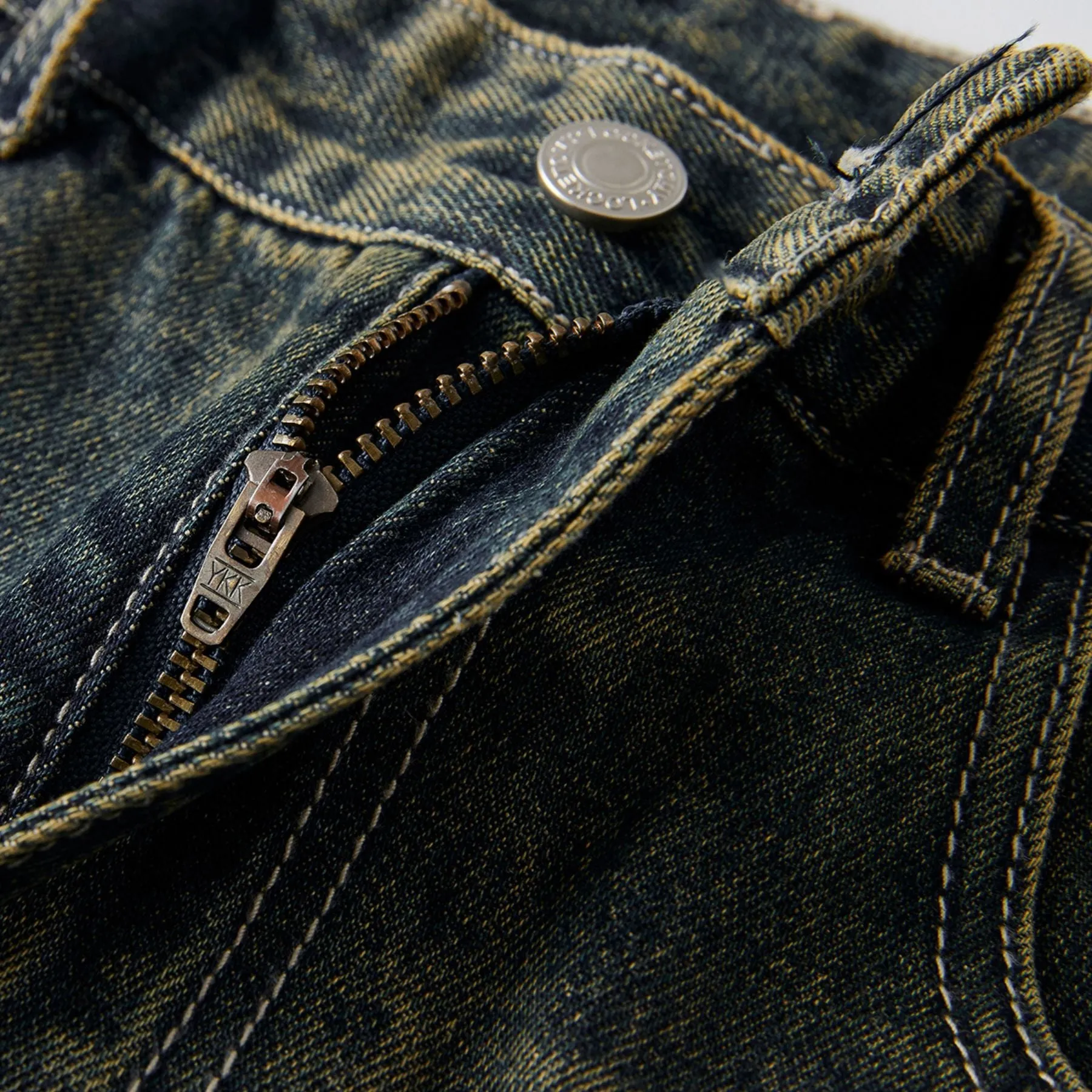Faded Whiskers Bootcut Jeans