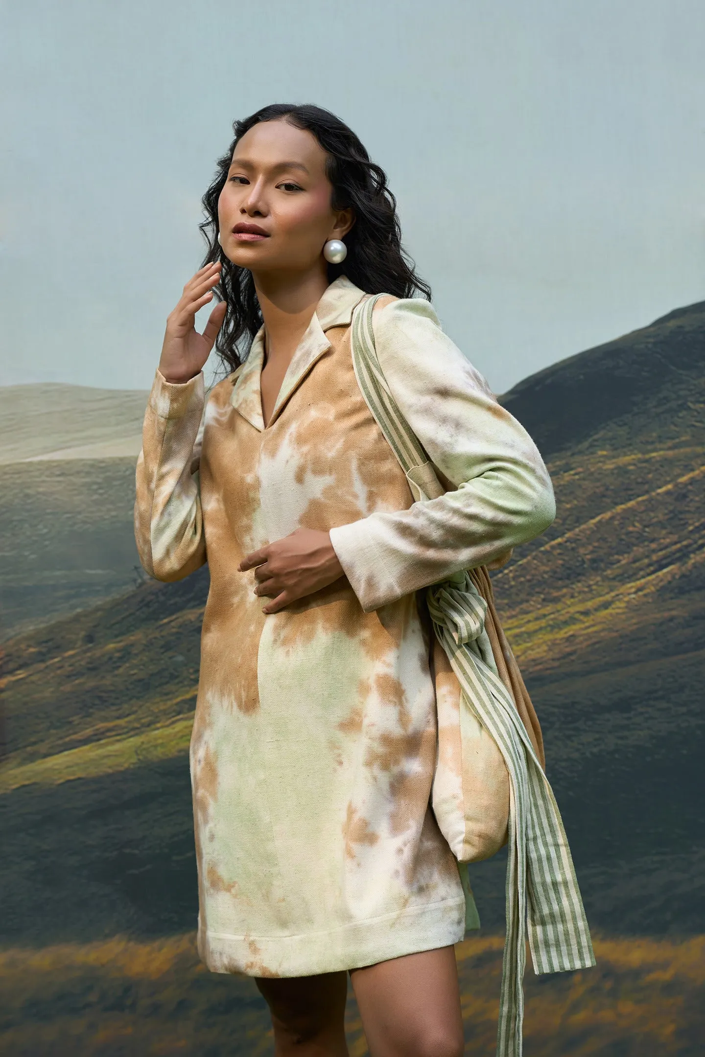 Forest Denim Blazer Dress