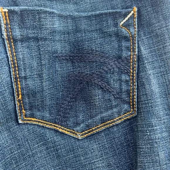 Frankie B wide flare jeans womens blue size 6