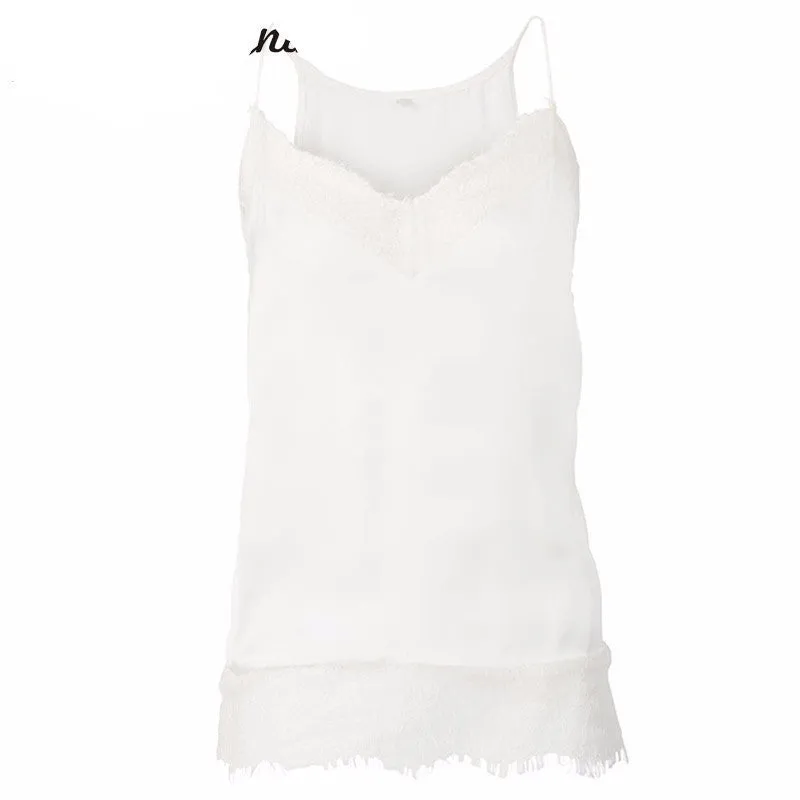 girl women lace tank top Sling Camo Vest Slim