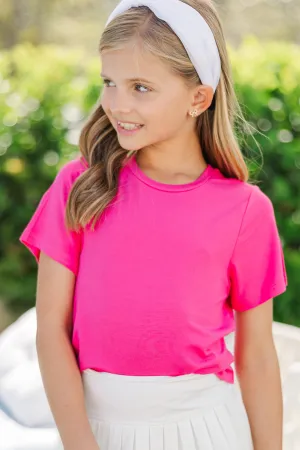 Girls: The Jessie Fuchsia Pink Tee