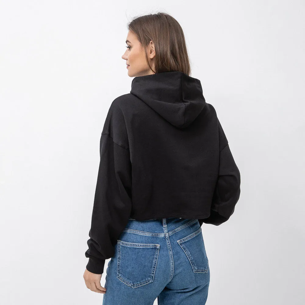 Glossy Monogram Hoodie - Black