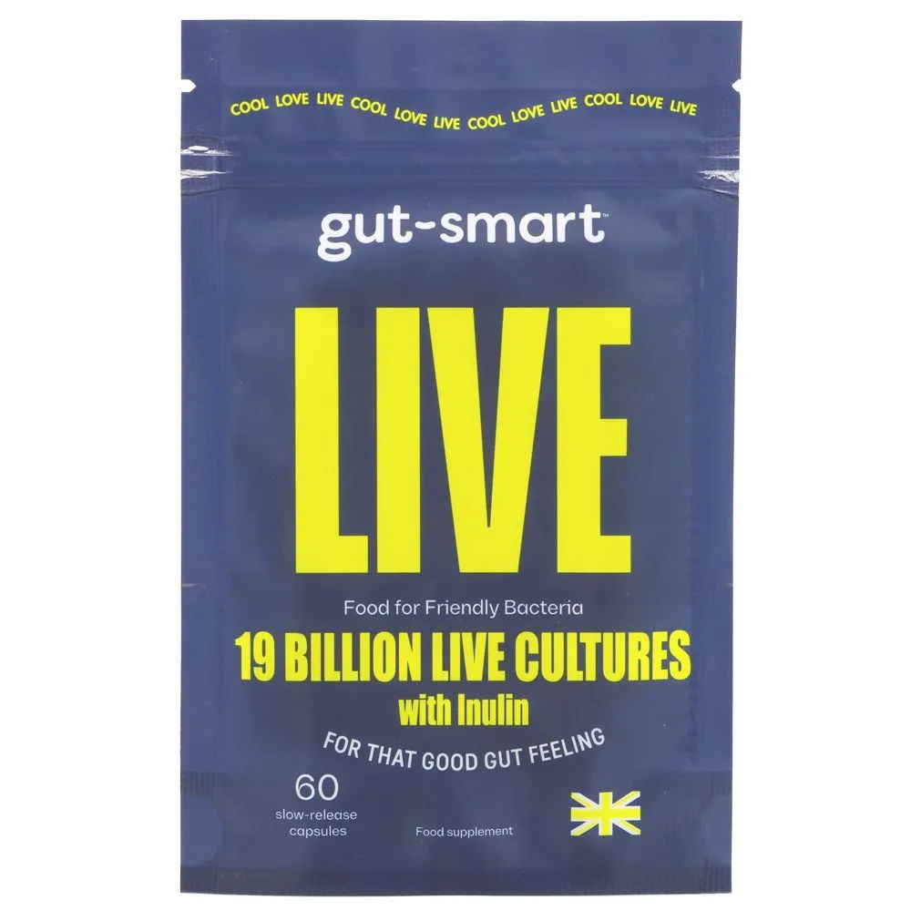 Gut-Smart | LIVE 19 Billion Live Cultures | 60 capsules