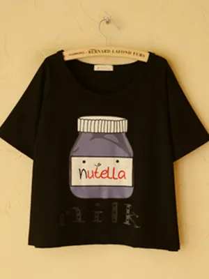 happy morning nutella t-shirt