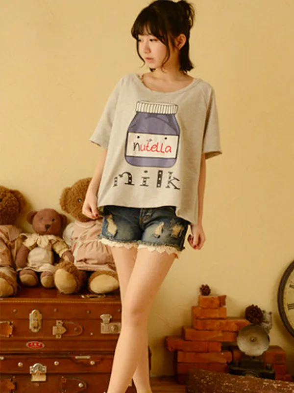 happy morning nutella t-shirt