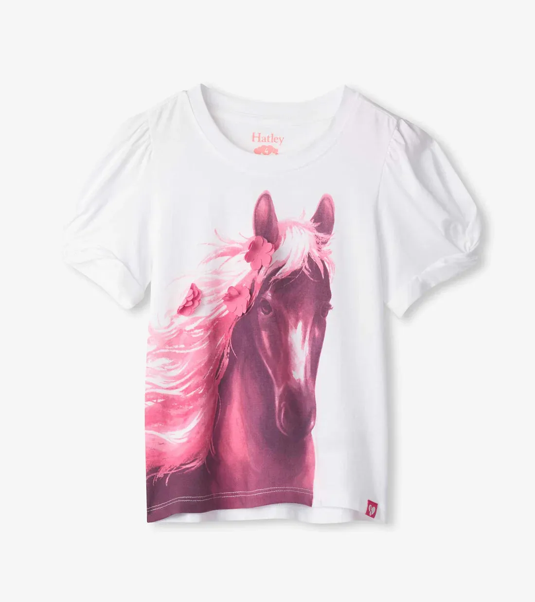 Hatley Twisted Sleeve Tee - Soft Horse