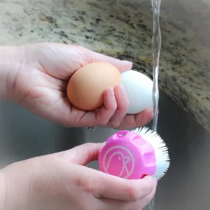 Henny Roo Egg Scrubbie (Blue)