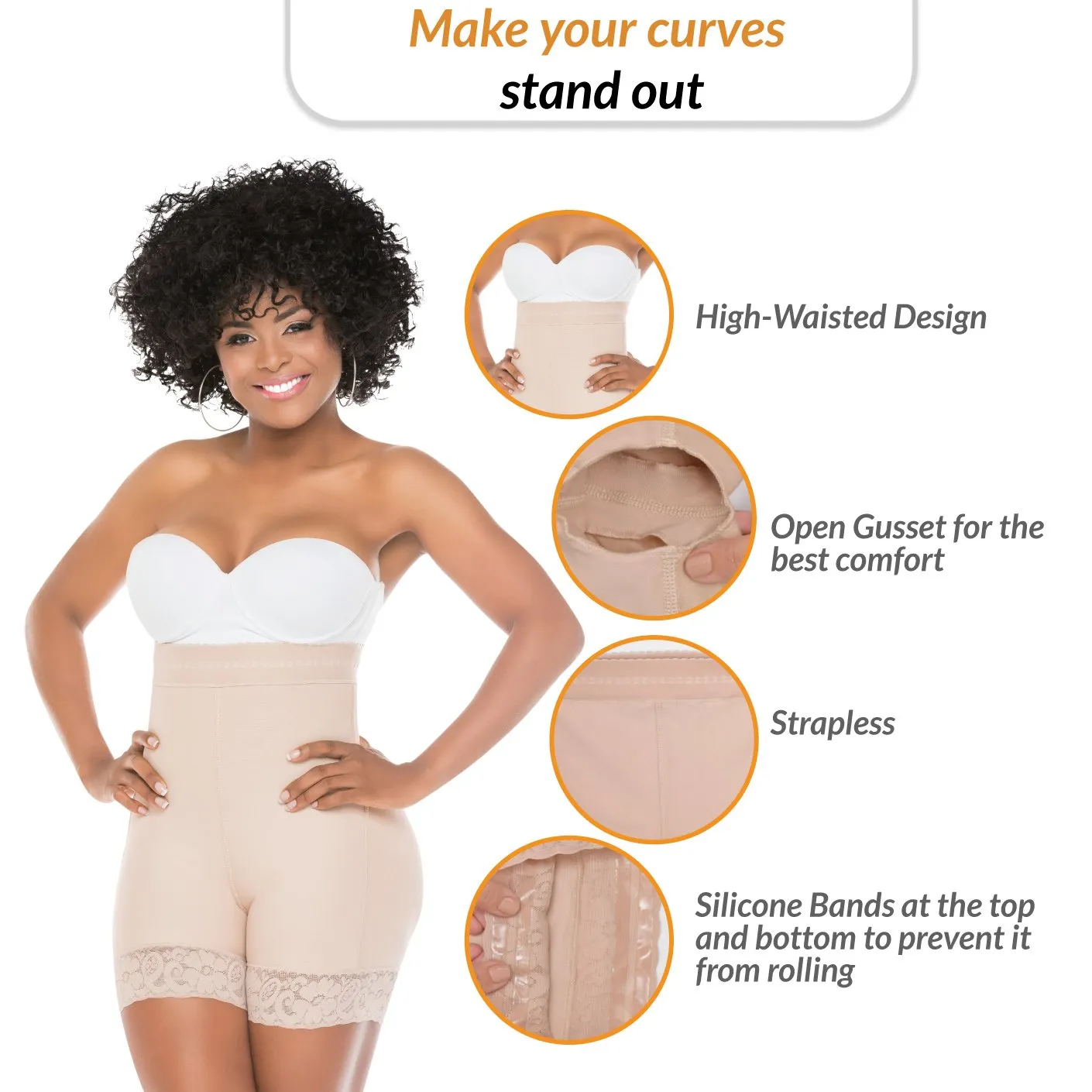 High-Waist Tummy Control Butt-Lifting Effect Panties