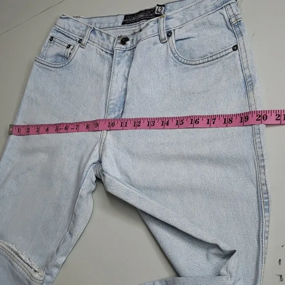 Impacto Brazilian Y2K Bootcut Flare Frayed Hem Jeans Size 42, 28 Waist Womens