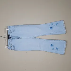 Impacto Brazilian Y2K Bootcut Flare Frayed Hem Jeans Size 42, 28 Waist Womens